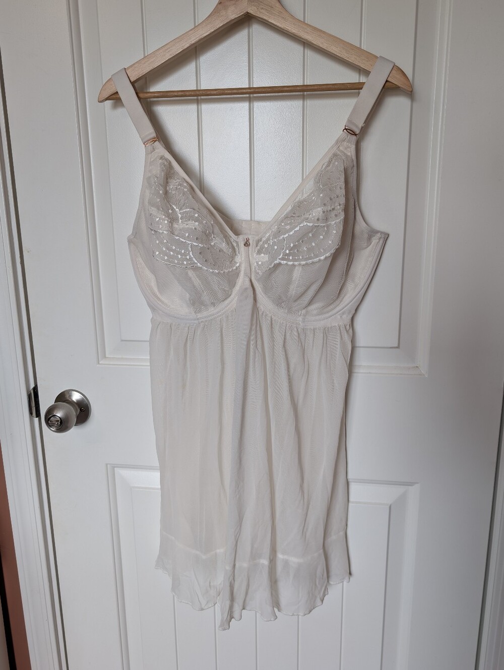 NWOT Elomi Priya Underwired Babydoll 36K Vanilla